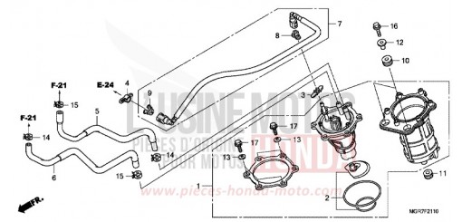 POMPE A CARBURANT VT750SB de 2011